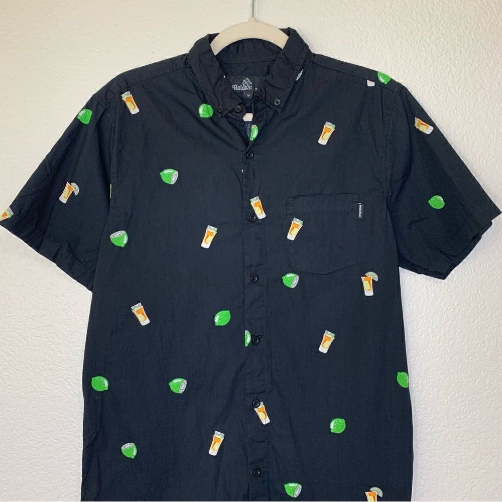 Molokai Men’s Black Lime Tequila Button Down Shirt - image 2